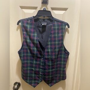 Vintage plaid vest M